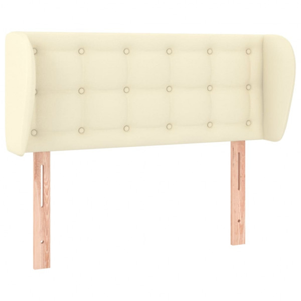 Cabecero de cuero sintético color crema 103x23x78/88 cm M 2