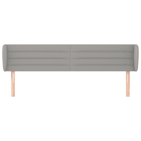 Cabecero de tela gris claro 183x23x78/88 cm M 3