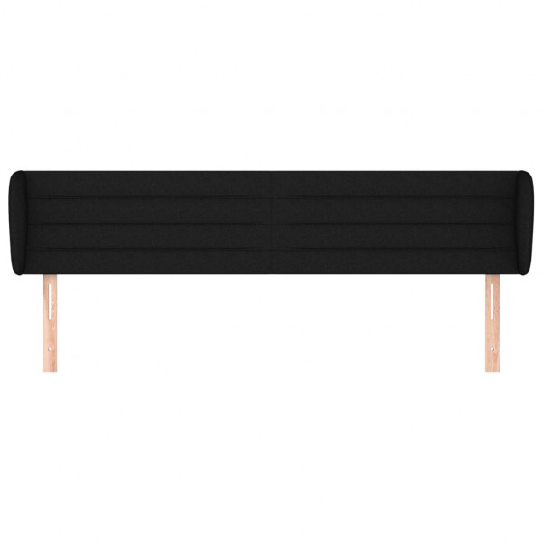 Cabecero de tela negro 203x23x78/88 cm M 3