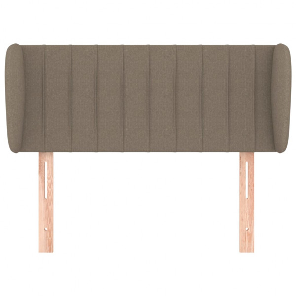 Cabecero de tela gris taupe 93x23x78/88 cm M 3