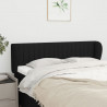 Cabeceira de cama c/ abas tecido 147x23x78/88 cm preto 1