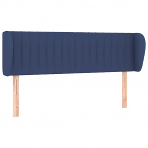 Cabeceira de cama c/ abas tecido 147x23x78/88 cm azul H