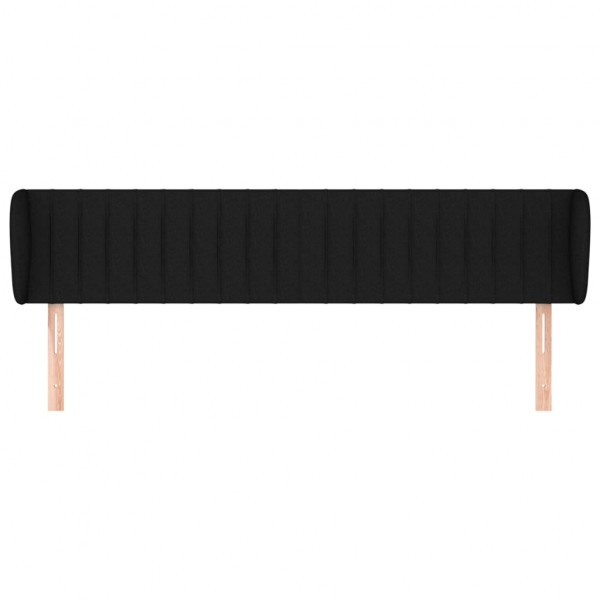 Cabecero de tela negro 163x23x78/88 cm M 3