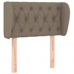 Cabecero de tela gris taupe 83x23x78/88 cm H