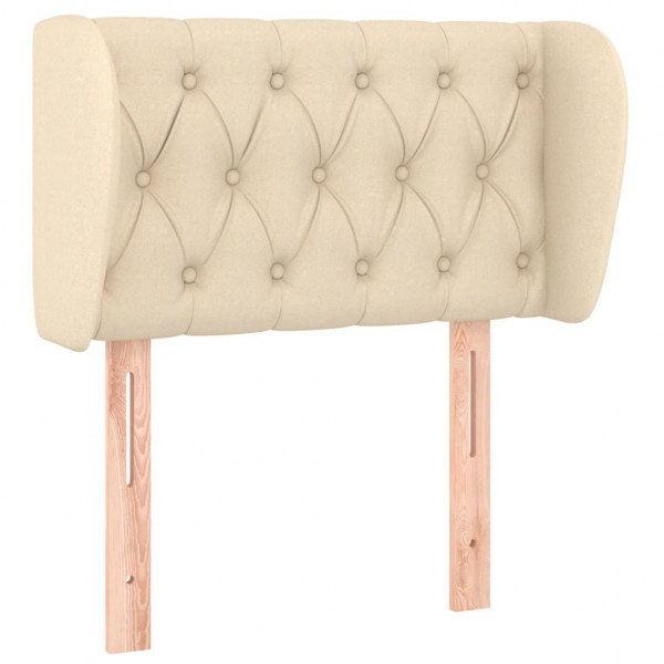 Cabecero de tela color crema 83x23x78/88 cm M 2