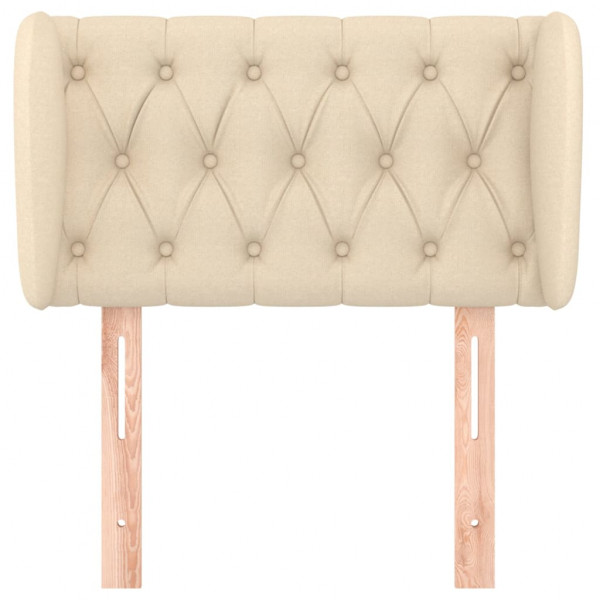 Cabecero de tela color crema 83x23x78/88 cm M 3