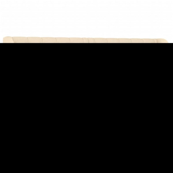 Cabecero de tela color crema 147x23x78/88 cm D