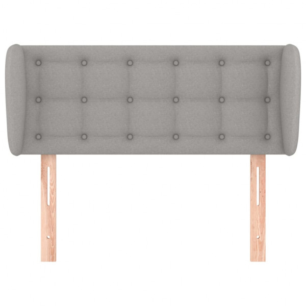 Cabecero de tela gris claro 103x23x78/88 cm M 3