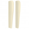 Cabeceira com orelhas couro sintético creme 163x23x118/128cm 4
