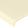 Cabeceira com orelhas couro sintético creme 163x23x118/128cm 5