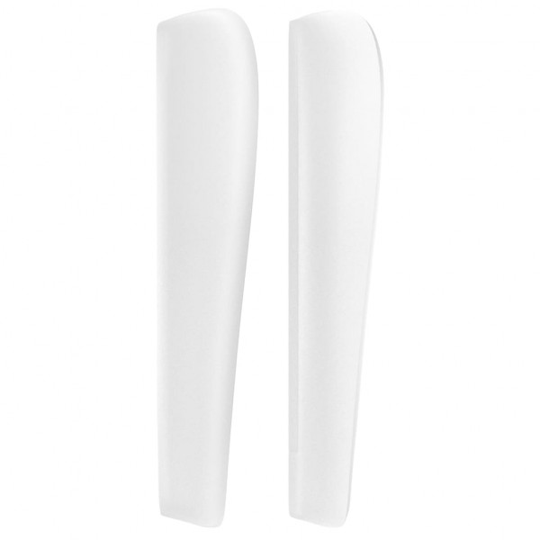 Cabecero con orejas de cuero sintético blanco 93x23x118/128 cm M 4