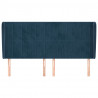 Cabecero con orejas de terciopelo azul oscuro 203x23x118/128 cm 3