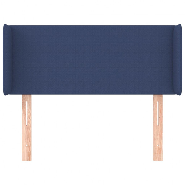 Cabecero de tela azul 93x16x78/88 cm M 3