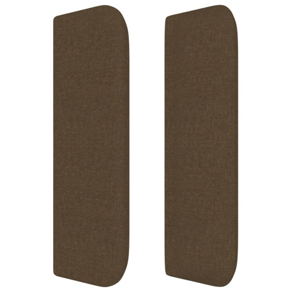 Cabecero de tela gris oscuro 103x16x78/88 cm M 4