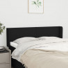 Cabeceira de cama c/ abas tecido 147x16x78/88 cm preto 1