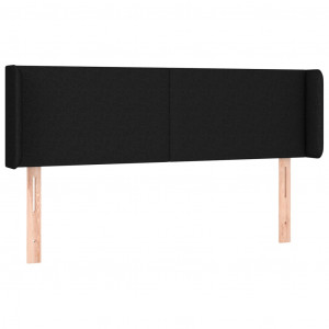 Cabecero de tela negro 147x16x78/88 cm H