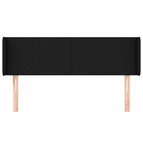 Cabecero de tela negro 147x16x78/88 cm M 3