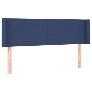 Cabeceira de cama c/ abas tecido 147x16x78/88 cm azul H