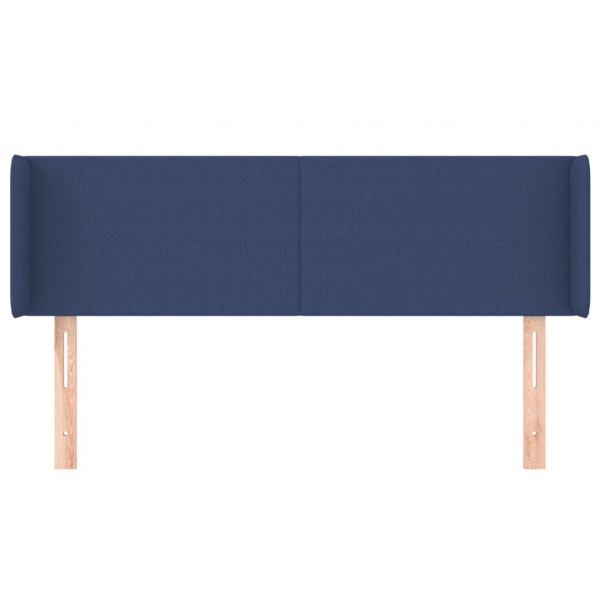 Cabecero de tela azul 147x16x78/88 cm M 3