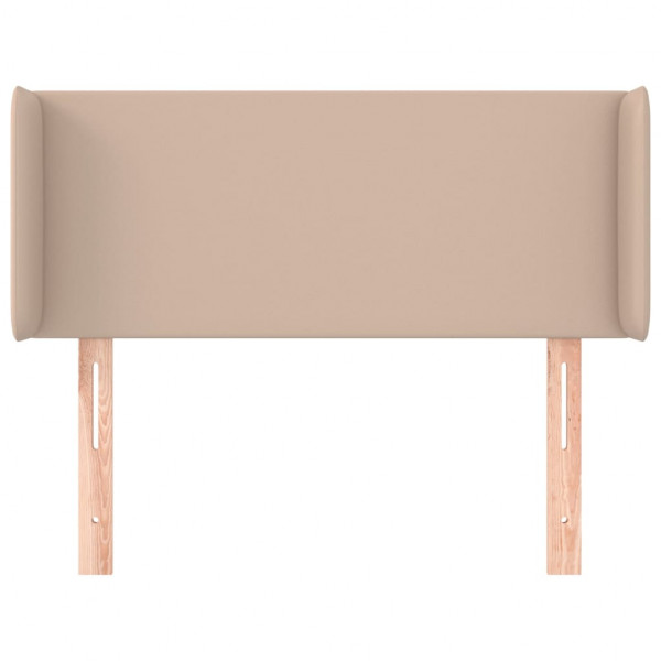 Cabeceira cama abas couro artificial 93x16x78/88 cm cappuccino M 3