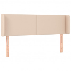 Cabeceira cama abas couro artificial 147x16x78/88 cm cappuccino H