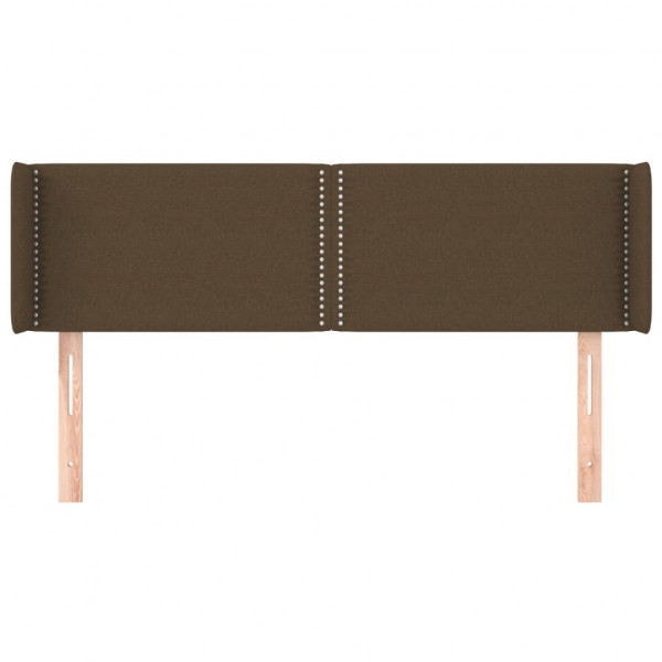 Cabecero de tela gris oscuro 147x16x78/88 cm M 3