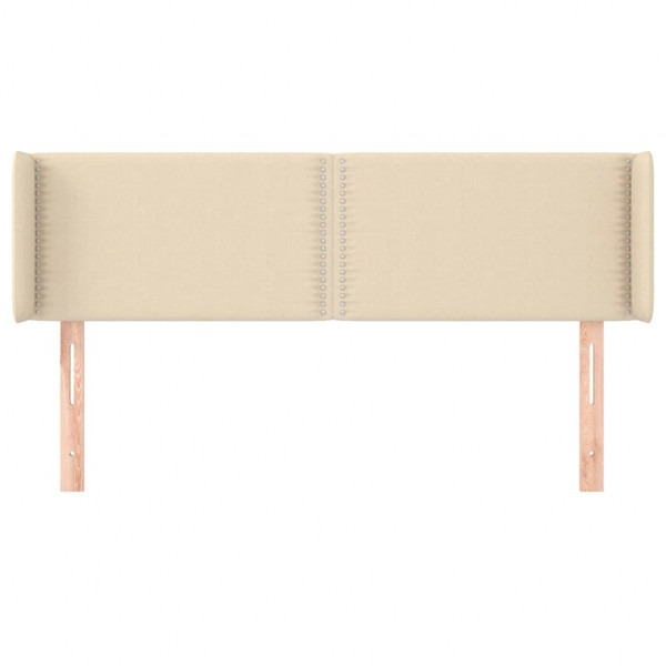 Cabecero de tela color crema 147x16x78/88 cm M 3