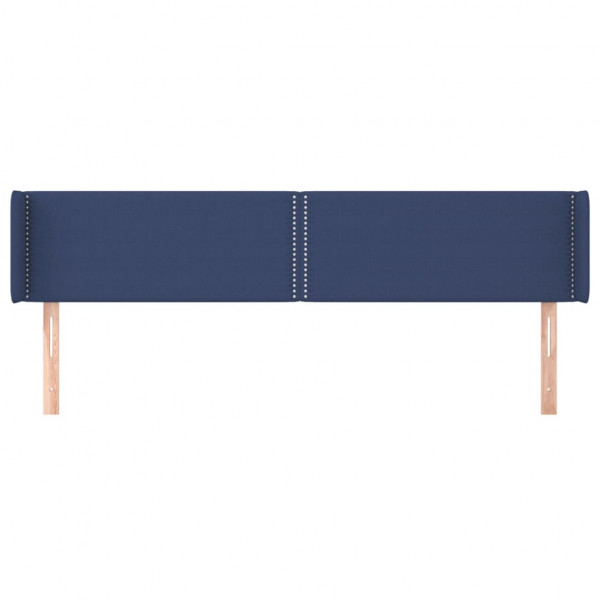 Cabecero de tela azul 203x16x78/88 cm M 3