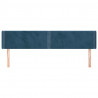 Cabecero de terciopelo azul oscuro 203x16x78/88 cm 3