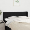 Cabeceira de cama c/ abas tecido 147x16x78/88 cm preto 1