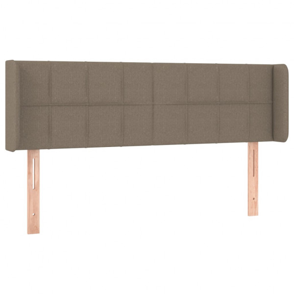 Cabeceira cama abas tecido 147x16x78/88 cm cinzento-acastanhado M 2