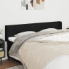 Cabeceira de cama c/ abas tecido 203x16x78/88 cm preto 1