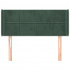 Cabeceira de cama c/ abas veludo 93x16x78/88 cm verde-escuro 3