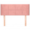 Cabecero de terciopelo rosa 93x16x78/88 cm 3