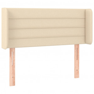Cabeceira de cama c/ abas tecido 103x16x78/88 cm creme H