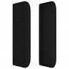 Cabeceira de cama c/ abas tecido 163x16x78/88 cm preto 3