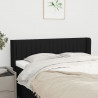 Cabeceira de cama c/ abas tecido 147x16x78/88 cm preto 1