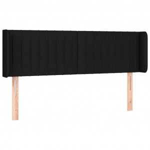 Cabeceira de cama c/ abas tecido 147x16x78/88 cm preto H