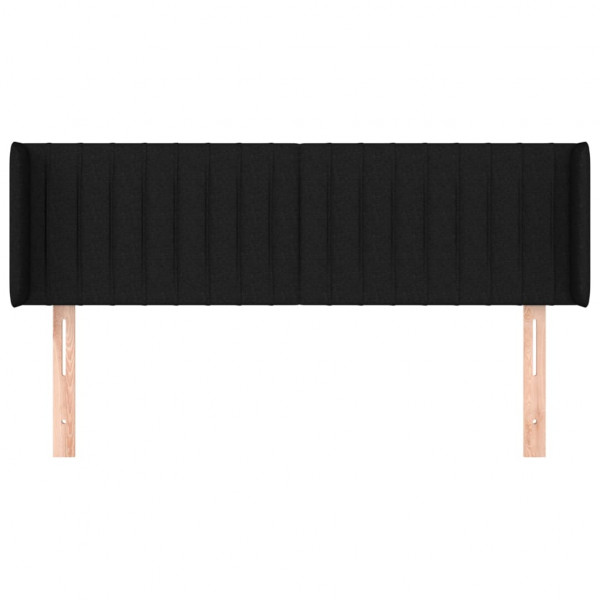 Cabecero de tela negro 147x16x78/88 cm M 3