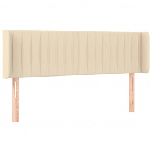 Cabeceira de cama c/ abas tecido 147x16x78/88 cm creme H