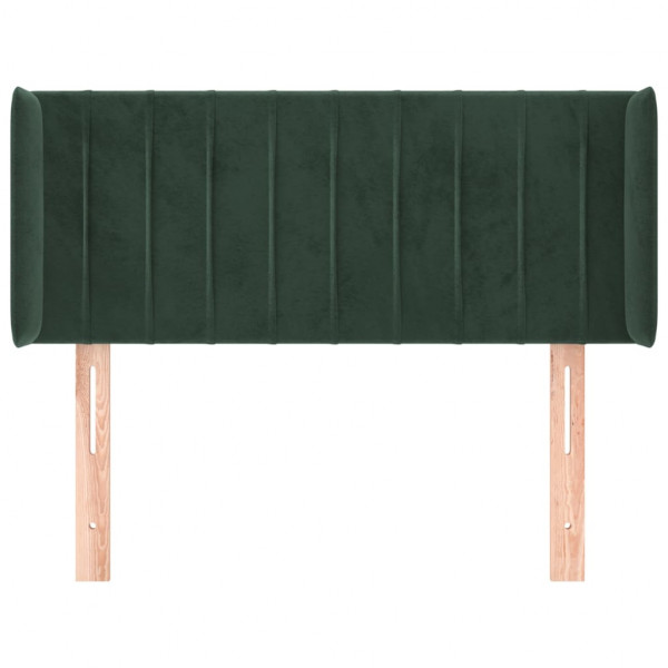 Cabecero de terciopelo verde oscuro 83x16x78/88 cm M 3