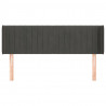 Cabeceira de cama c/ abas veludo 147x16x78/88cm cinzento-escuro 3