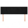 Cabecero de terciopelo negro 147x16x78/88 cm 3