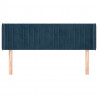 Cabeceira de cama c/ abas tecido 147x16x78/88cm azul-escuro 3