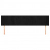Cabeceira de cama c/ abas veludo 203x16x78/88 cm preto 3