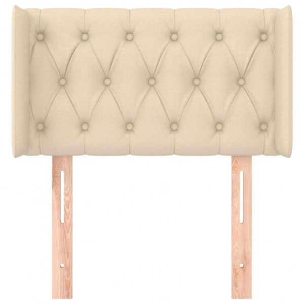 Cabecero de tela color crema 83x16x78/88 cm M 3