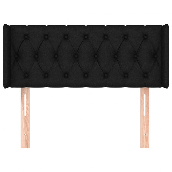 Cabecero de tela negro 103x16x78/88 cm M 3