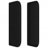 Cabeceira de cama c/ abas tecido 163x16x78/88 cm preto 4