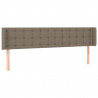Cabeceira cama abas tecido 163x16x78/88 cm cinzento-acastanhado 2