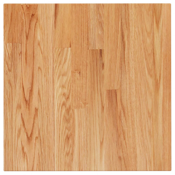 Tablero de mesa cuadrada madera roble marrón claro 40x40x4 cm M 2